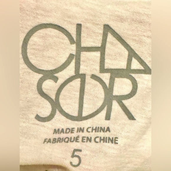 CHASER EUC SZ 5 DEF LEPPARD RUFFLE PEPLUM TANK WHITE - Picture 4 of 4